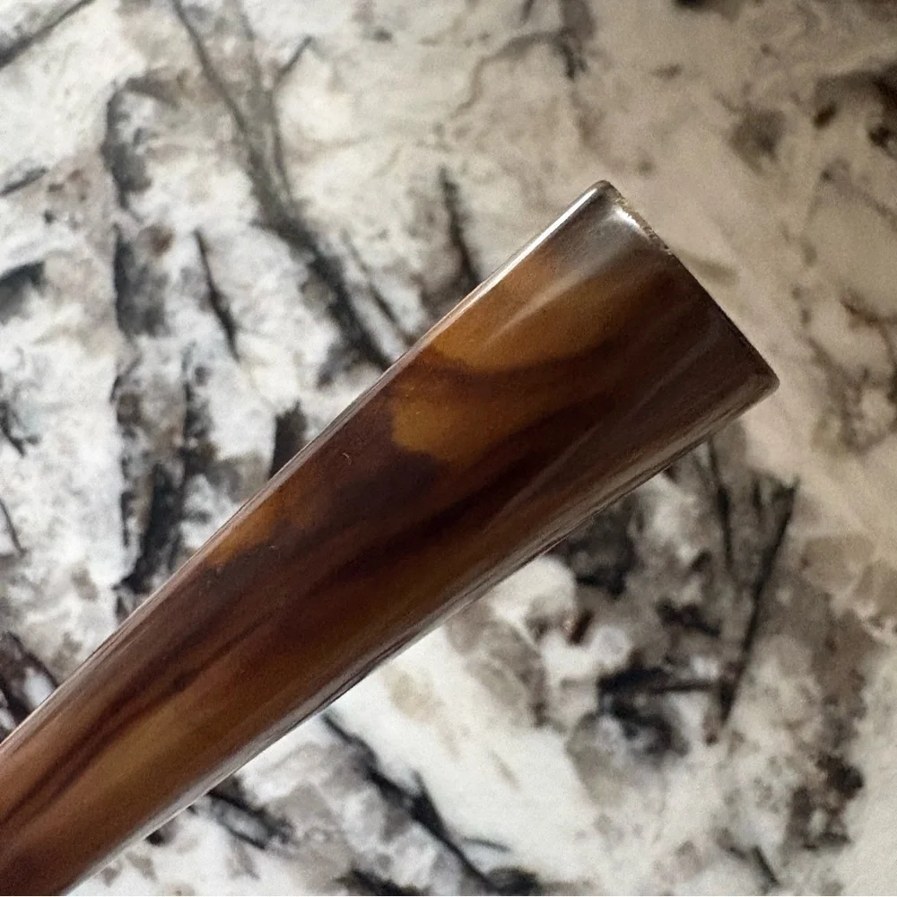 Vintage Butterscotch Tortise Swirl Bakelite Handle Knife Stainless Steel Blade